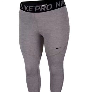 Nike Pro Women's Plus Size Tights - Gunsmoke